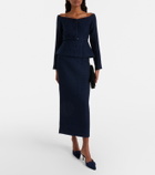 Roland Mouret Off-shoulder bouclé top