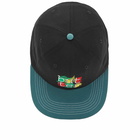 Butter Goods Scribble 6 Panel Cap in Black/Sage