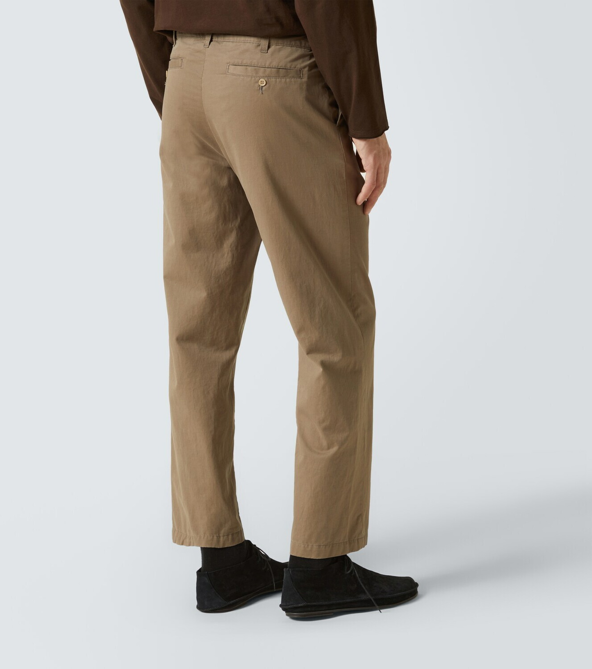 The Row Zach cotton and cashmere gabardine chinos