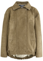 Jacquemus Le Blouson Ciro Cuir Nubuck Jacket Khaki