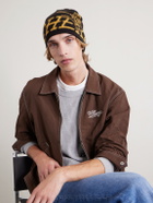 Cherry Los Angeles - Flying Cherry Skull Logo-Intarsia Wool and Cashmere-Blend Beanie