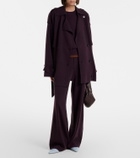 Jardin des Orangers Wool and cashmere wide-leg pants