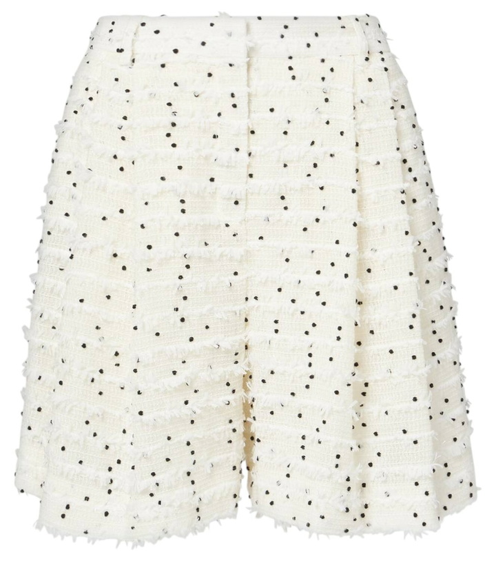 Photo: Nina Ricci High-rise wool-blend tweed shorts