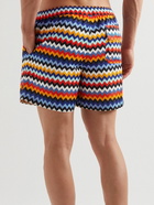 Missoni - Straight-Leg Mid-Length Striped Swim Shorts - Multi