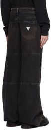GUESS USA Black Paneled Jeans