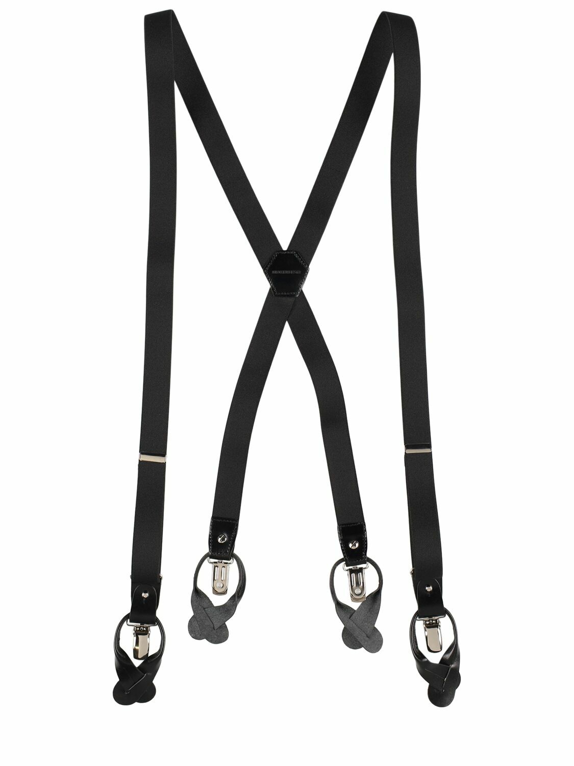 ANN DEMEULEMEESTER Rakel Leather & Elastic Suspenders Ann