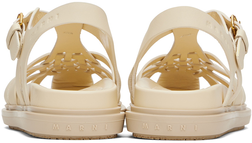 関税送料無料【MARNI】WHITE LEATHER FUSSBETT White leather Fussbett | Marni