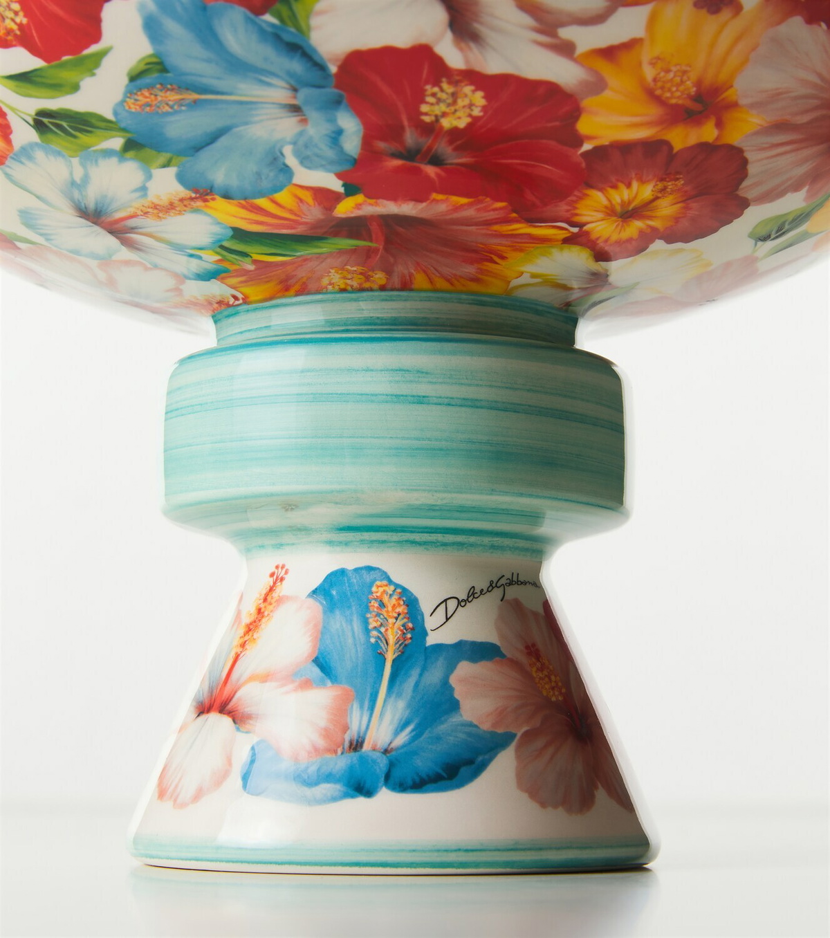 Dolce&Gabbana Casa Floral ceramic serving stand