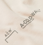 A-COLD-WALL* - Logo-Print Cotton-Jersey T-Shirt - Neutrals