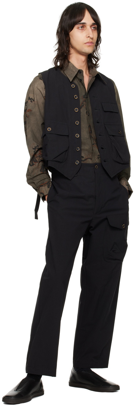 UMA WANG Gray Tab Shirt