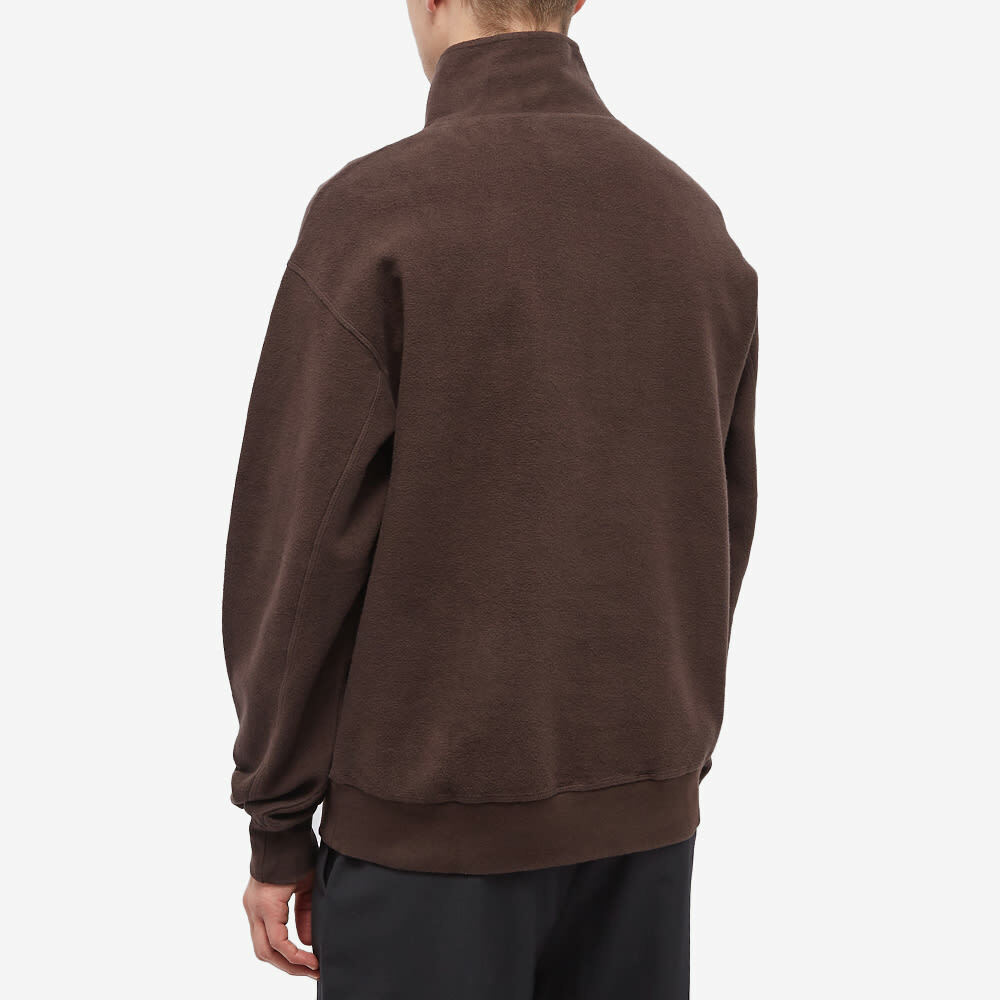 mfpen Men's Chaser Half Zip Sweat in Dark Brown mfpen