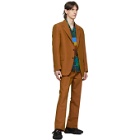 Acne Studios Orange Single-Breasted Suit Blazer