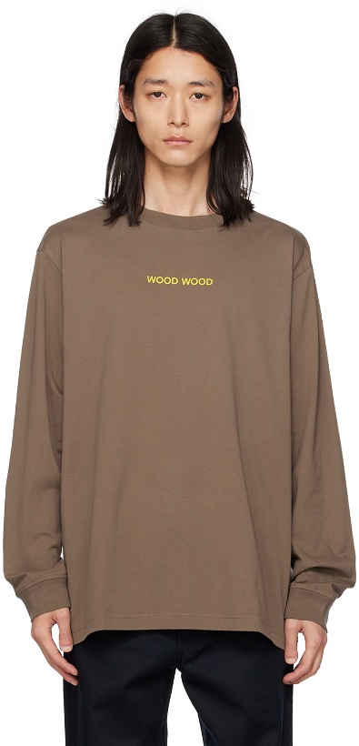 Photo: Wood Wood Khaki Herc Flower Long Sleeve T-Shirt