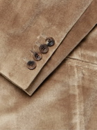 Richard James - Hyde Slim-Fit Cotton-Velvet Tuxedo Jacket - Brown