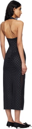 MISBHV Black Shape Up Midi Dress
