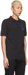 Raf Simons Black Fred Perry Edition Pin Polo