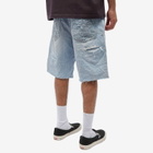 Purple Brand Men's Worn Quilted Destroy Pocket Jeans in Denim