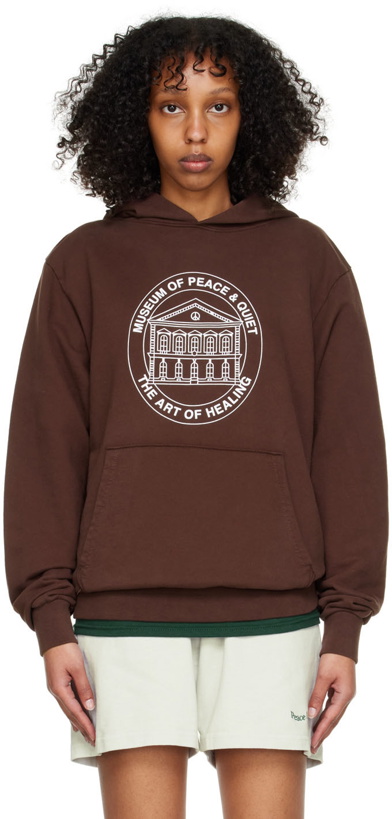 Photo: Museum of Peace & Quiet Brown Cotton Hoodie