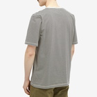 Folk Men's 1x1 Stripe T-Shirt in Charcoal