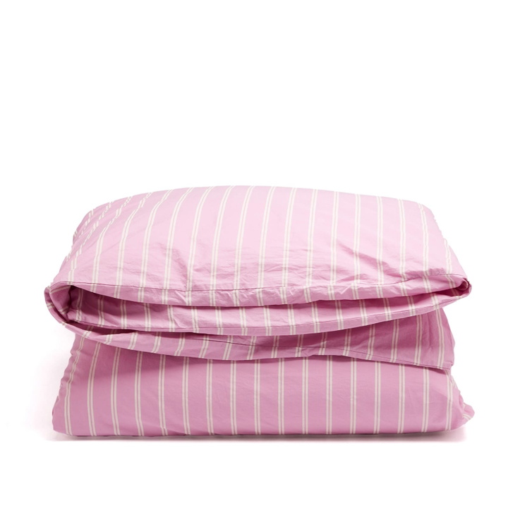 Photo: Tekla Fabrics King Duvet in Mallow Pink Stripes 
