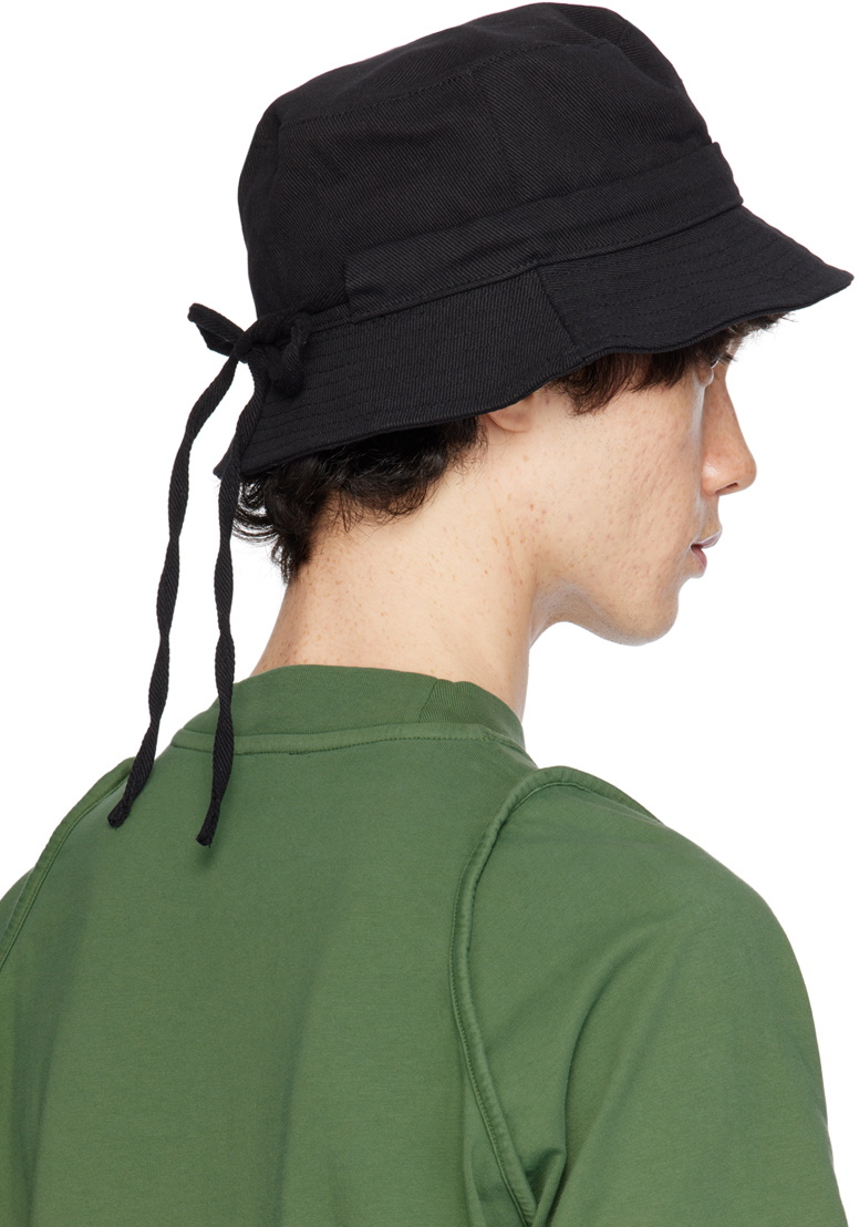 JACQUEMUS Le bob Gadjo Black bucket hat 56 Le Bob Gadjo - Jacquemus - Cotton - Black main image 3