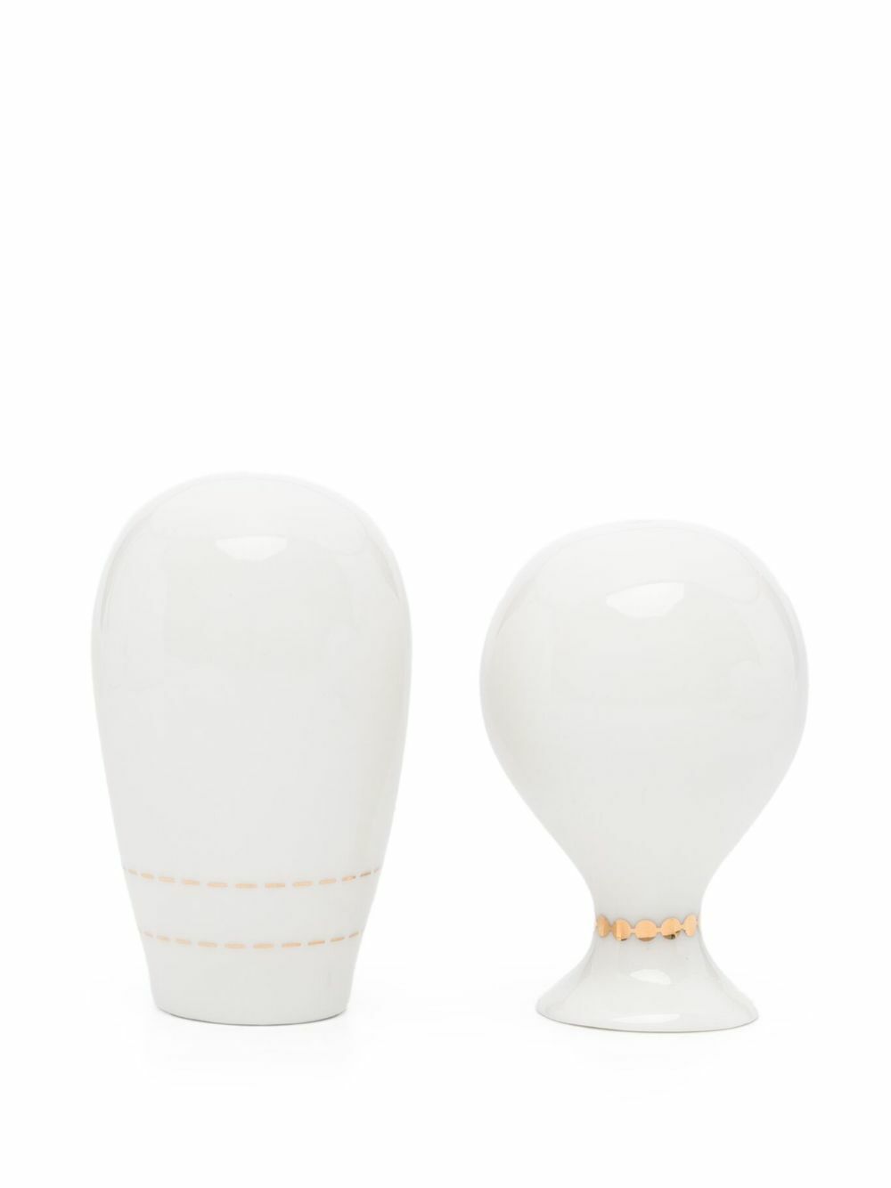 Jonathan Adler White Porcelain Mrs Muse And Mr Muse Shakers