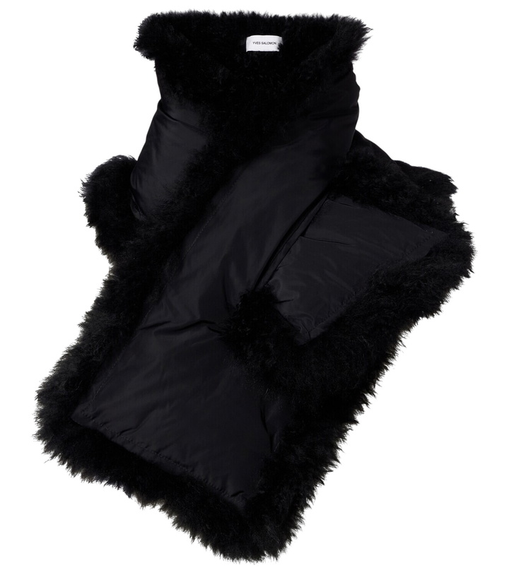 Photo: Yves Salomon Reversible shearling down scarf
