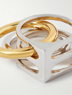 Tom Wood - Double Cage Gold and Silver Ring - Multi