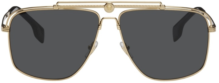Photo: Versace Gold Medusa Focus Sunglasses