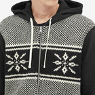 Junya Watanabe MAN Men's x Reigning Champ Shetland Wool Parka Jacket in Black/Off White