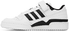 adidas Originals White & Black Forum Low Sneakers