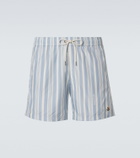 Moncler Archivio striped swim trunks
