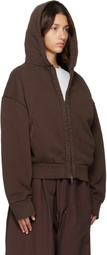 Entire Studios Brown Thermal Hoodie