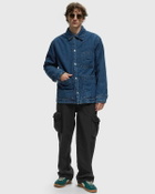Maison Kitsune Padded Workwear Jacket Blue Denim Jackets