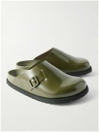 Birkenstock - Niamey Buckled Glossed-Leather Clogs - Green