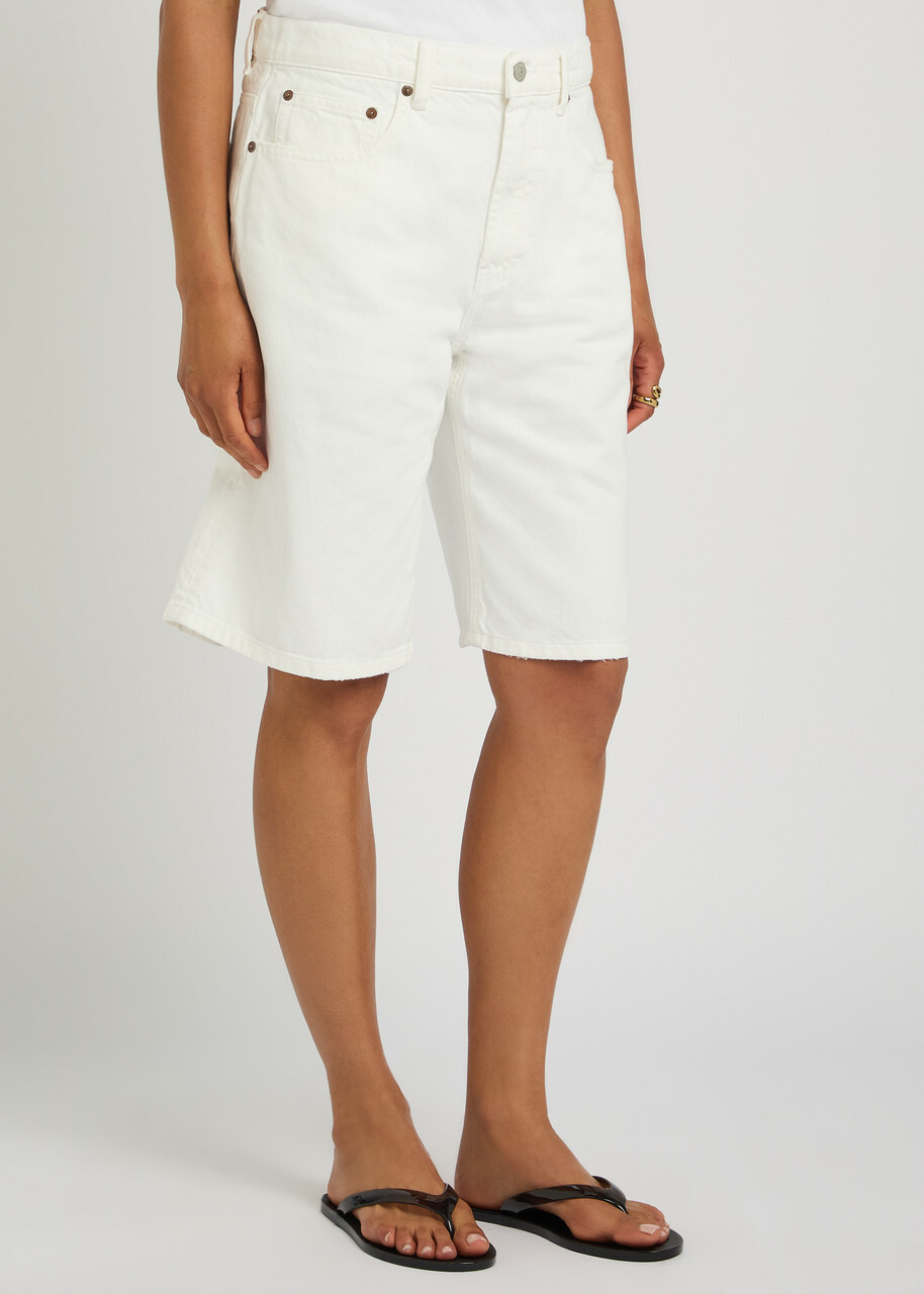 Polo Ralph Lauren Bermuda Denim Shorts White