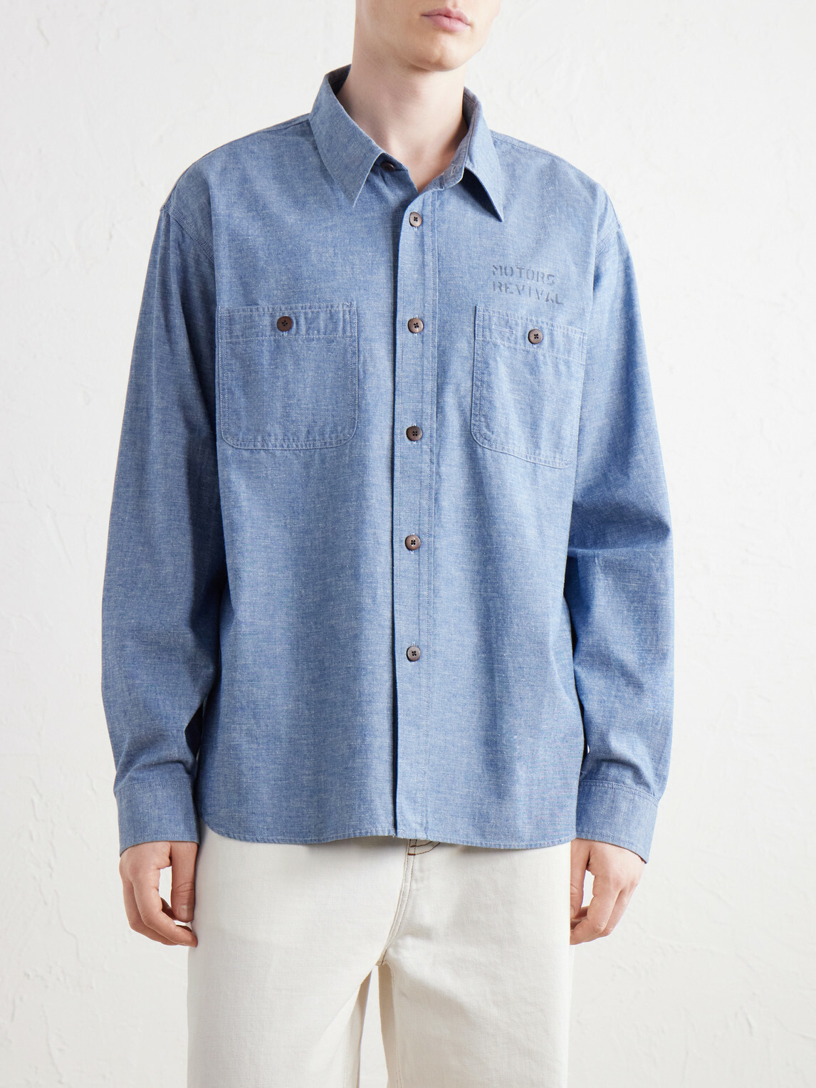 Visvim - Briggs Cotton-Chambray Shirt - Blue