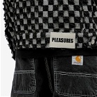 Pleasures Men's Curfew Checker Trucker Jacket in Black