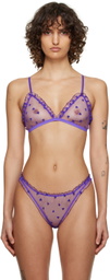 Le Petit Trou Purple Amour Bra
