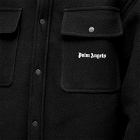 Palm Angels Men's Back Logo Overshirt in Black