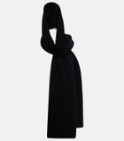 Alaïa Wool and cashmere hood scarf