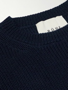 RÓHE - Kick Ribbed Wool Vest - Blue