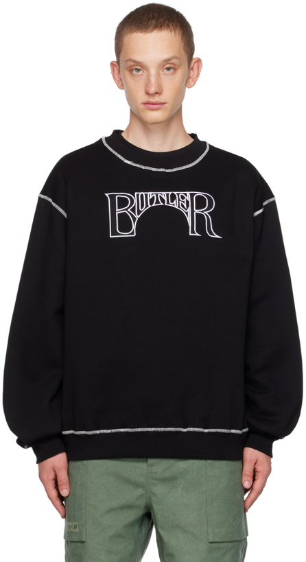 Photo: BUTLER SVC Black Embroidered Sweatshirt
