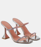Amina Muaddi Gilda embellished leather sandals