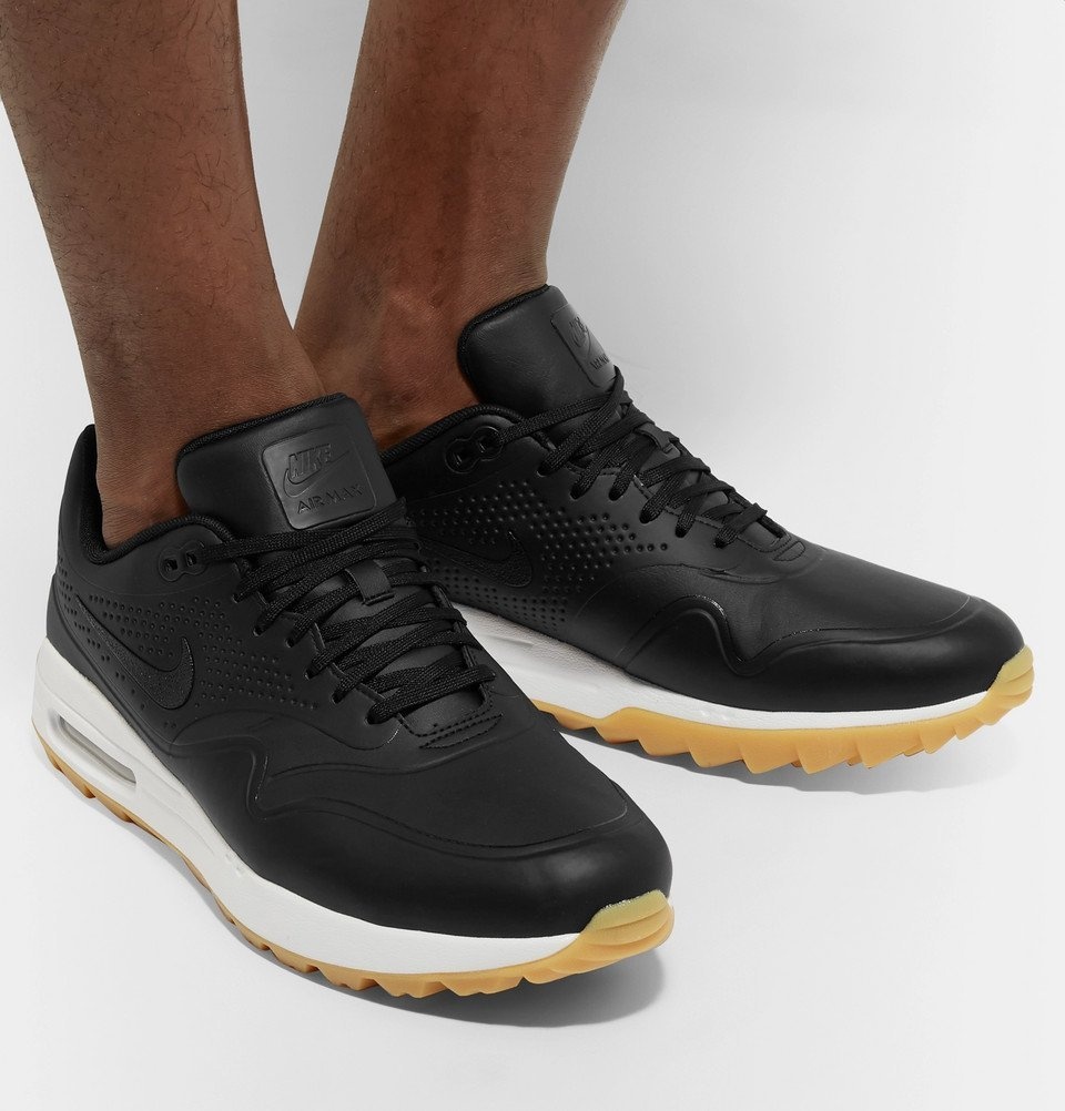 Nike - Air Max Faux Leather and Rubber Golf Shoes - Black Nike