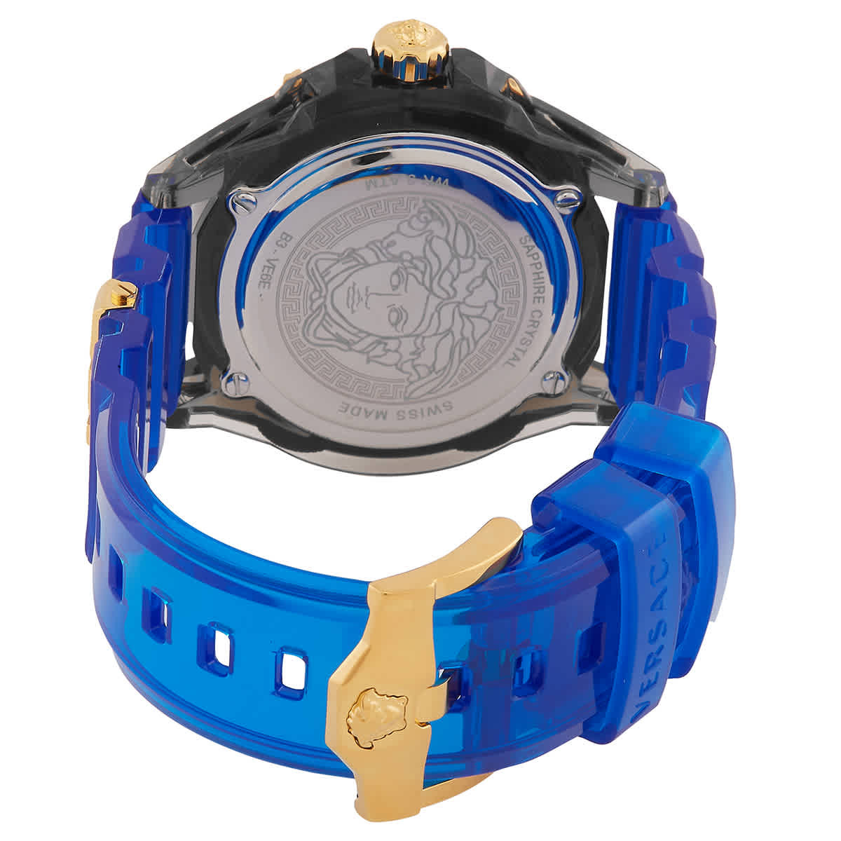 Versace Icon Quartz Blue Dial Mens Watch VE6E00323 Versace