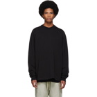 Rick Owens Black Short Crewneck Sweater