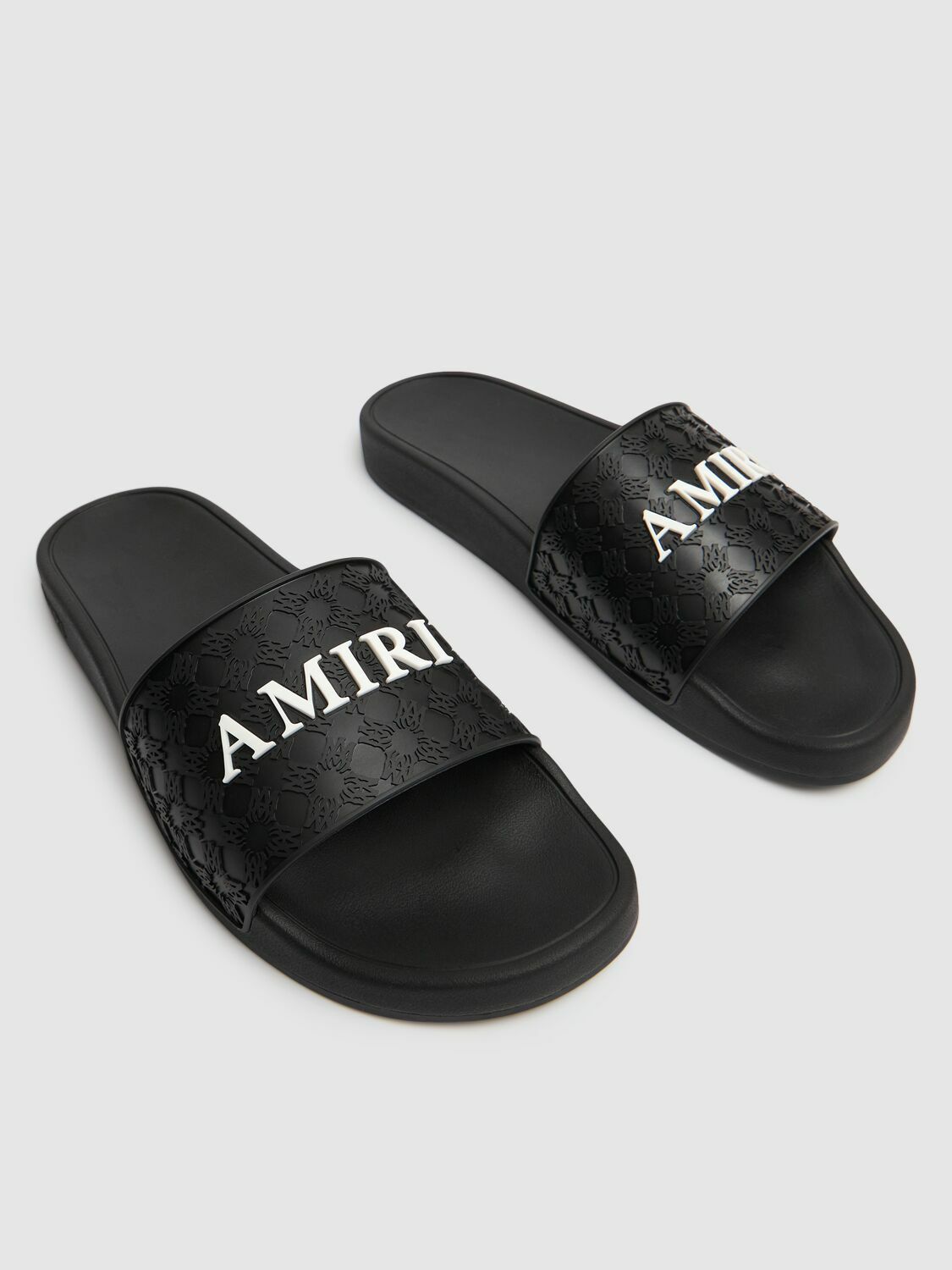 ★AMIRI★ ブラック MA Quad キャンバス プールスライド MA QUAD POOL SLIDE - Black | AMIRI