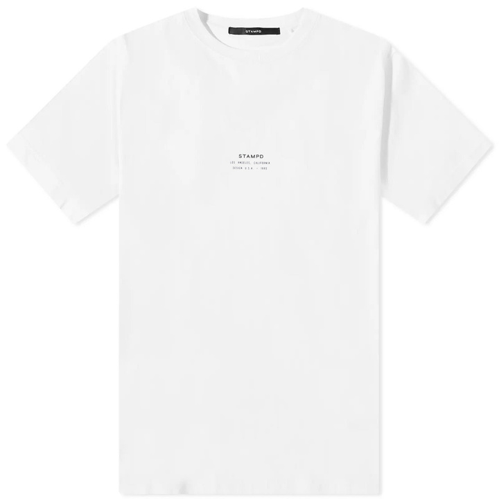 Photo: Stampd Men's Stacked Perfect Logo T-Shirt in White