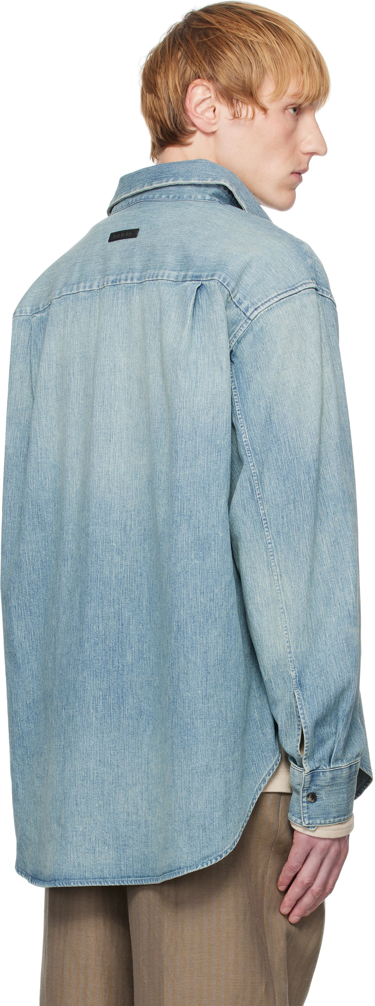 トップス fear of god denim button up shirt Fear of God Men's Denim Button-Down Shirt - Bergdorf Goodman